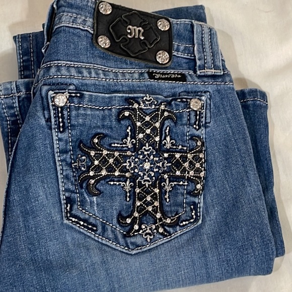 MissMe MP6224B Mid Rise Boot Size 28 Distressed EXCELLENT PREOWNED SHAPE - Picture 11 of 11